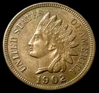 1902 INDIAN HEAD CENT UNCIRCULATED! 4 DIAMONDS! A beautiful coin!
