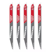 Milwaukee Tool 48-00-5543 12 In. 6 Tpi Sawzall The Wrecker With Carbide Teeth