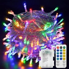 echosari Christmas String Lights 100 LEDs Outdoor LED 1 Pack, Multicolor 