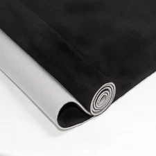Suede Headliner Fabric with Foam Backing - Black Suede Headliner wrap Interio...