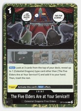 The Five Elders Are at Your Service!!! Foil R Carrying On His Will OP13-096 NM
