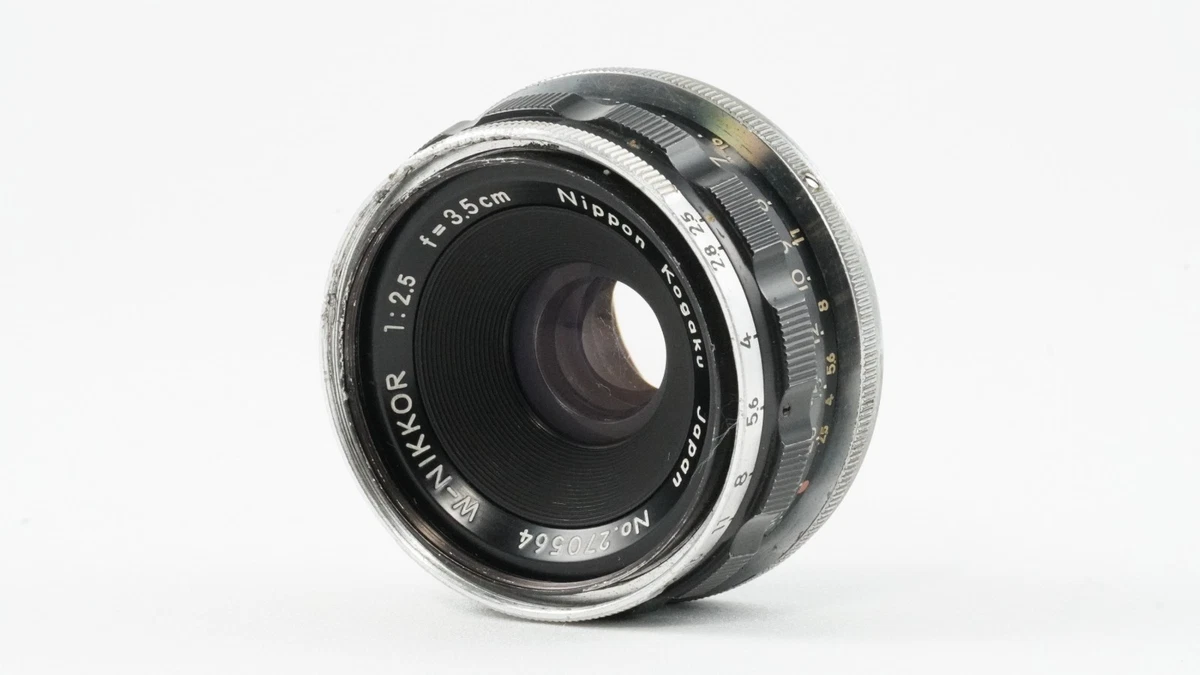 Nikon NIKKOR W Camera Lenses 35mm Focal f/2.5 Maximum Aperture for