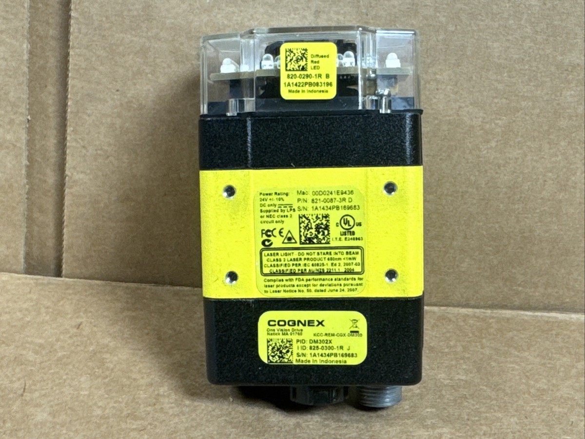 Cognex DM302X Barcode Scanner 821-0087-3R 825-0300-1R J 820-0290