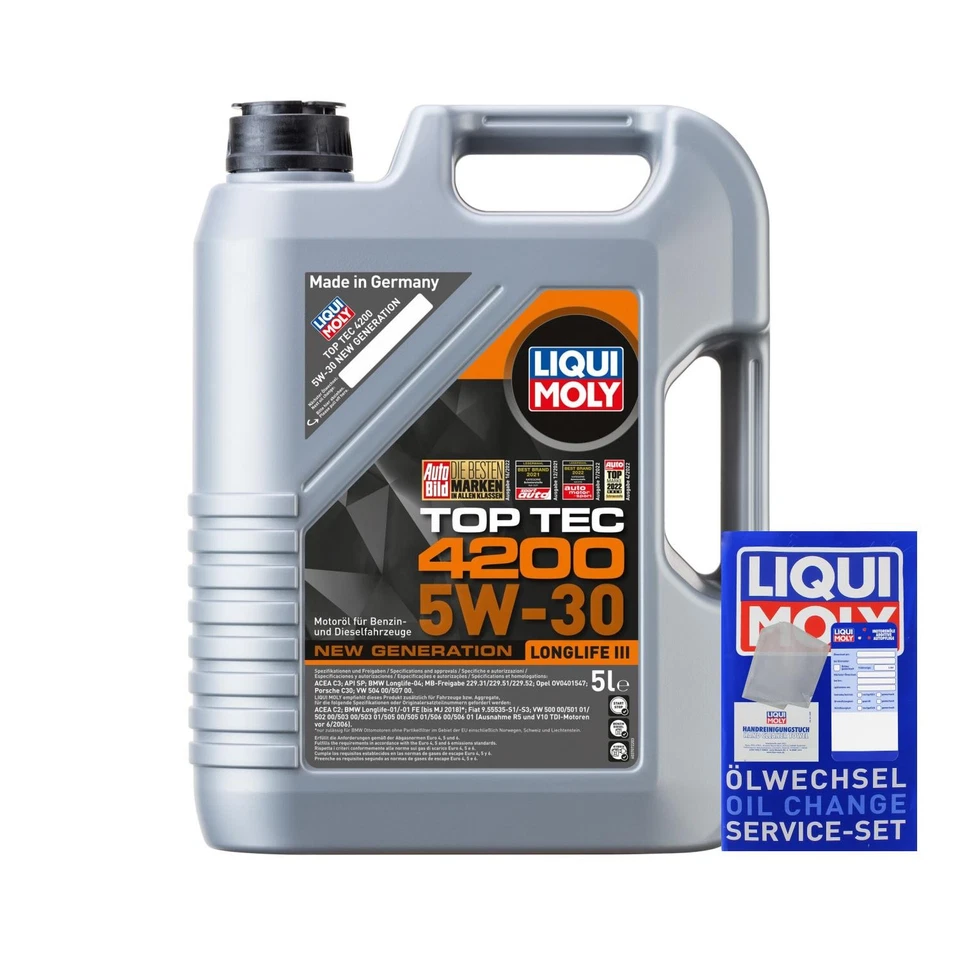 BOSCH Ölfilter 7 L LIQUI MOLY Top Tec 4200 5W-30 für Mercedes-Benz B-Klasse - Bild 4 von 4