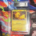 Pokemon TCG SV Temporal Forces Pikachu 202/226 Cosmos Holo 30th Eng BGS 9