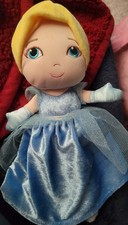 Disney Baby Cinderella Plush Doll Stuffed Animal Toy Princess Blue Dress