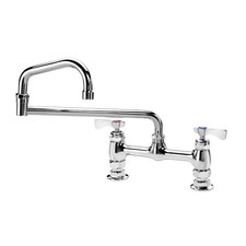 Krowne 8 in Deck Mount Royal Series Faucet w/ 18 in Double Jointed