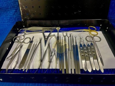 Ophthalmic Eye Surgical Instruments Kit  Vet Stainless Steel  Blepharoplasty Set