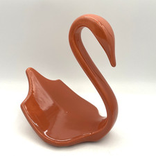 Nova Designs USA Ceramic Swan Towel Holder Vintage 1950s MCM Bathroom - Art Deco