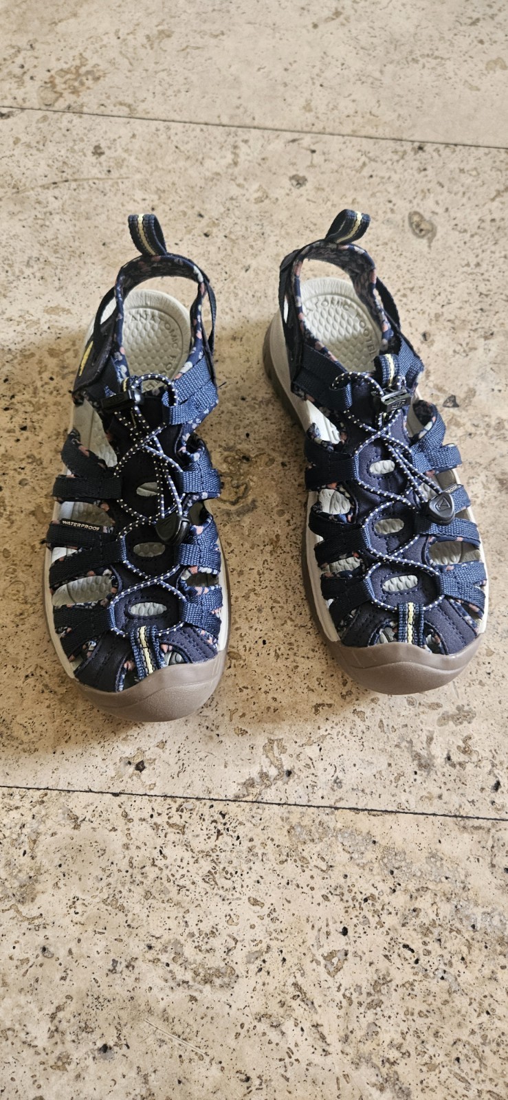 Keen Whisper 1025039 sandalo donna blu navy betulla impermeabile escursionismo taglia 7