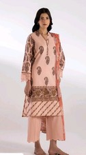 Pakistani shalwar kameez sana safinaz Peach Colored, Size M