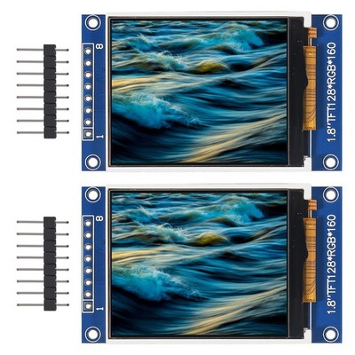 XIITIA 2pcs 1.8'' SPI TFT LCD Display Module 128x160 RGB Screen 3.3V... 