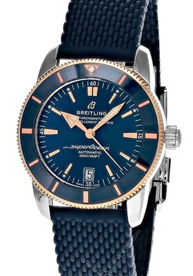 New Breitling 42 SuperOcean Heritage B20  Rubber Mens Blue Watch UB2010161C1S1