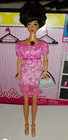 Barbie Vintage Pink Fashion Ave Dress   Combine Postage Good Condition