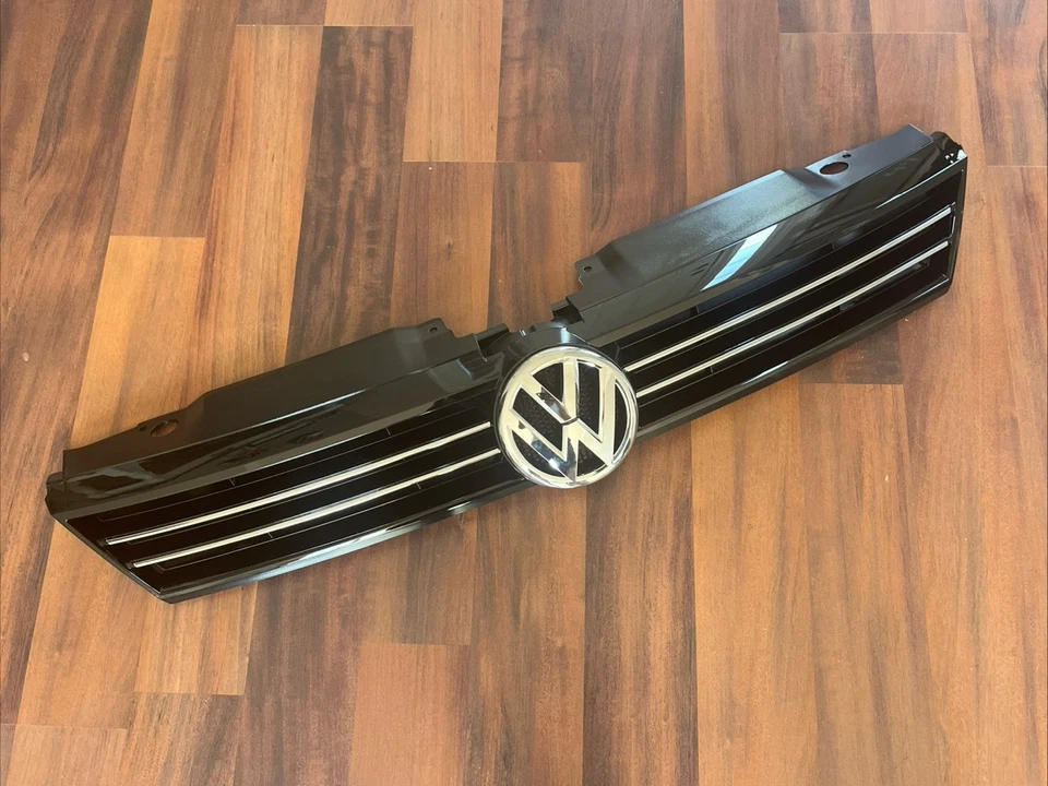 para VOLKSWAGEN JETTA SEDÁN 2011-2014 negro con conjunto de rejilla cromada y emblema Foto 2 de 4