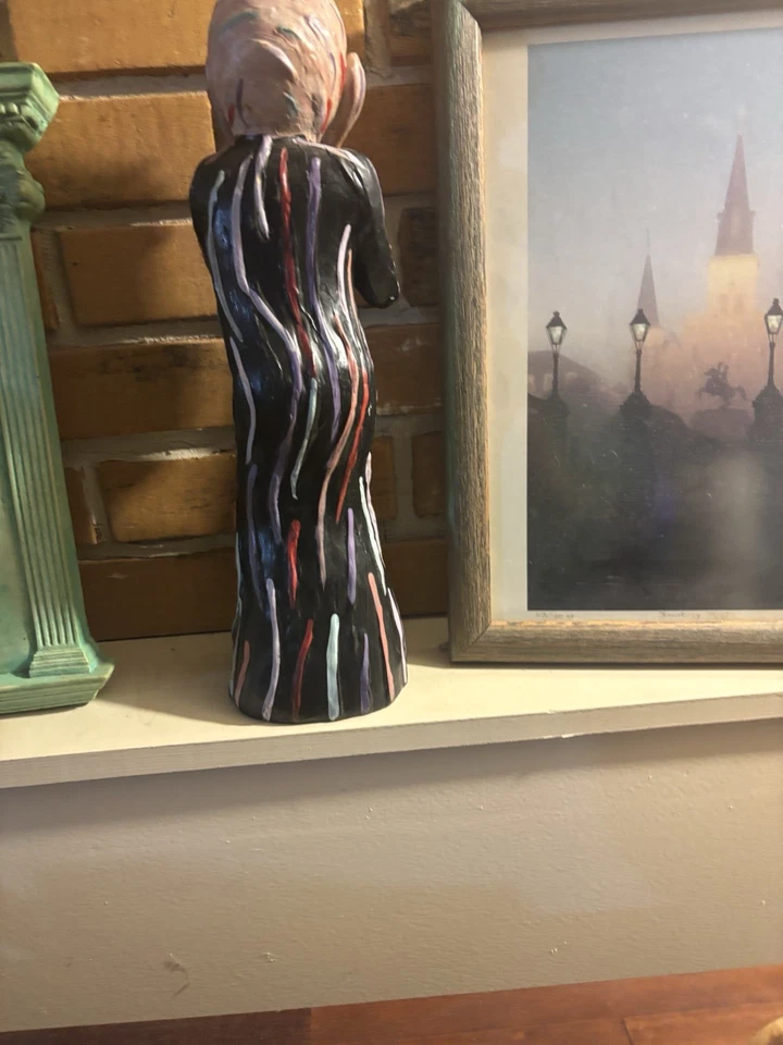 Diseño Toscano el Grito Silencioso Estatua Edvard Munch, Tamaño Grande, 15.5" H Foto 3 de 4