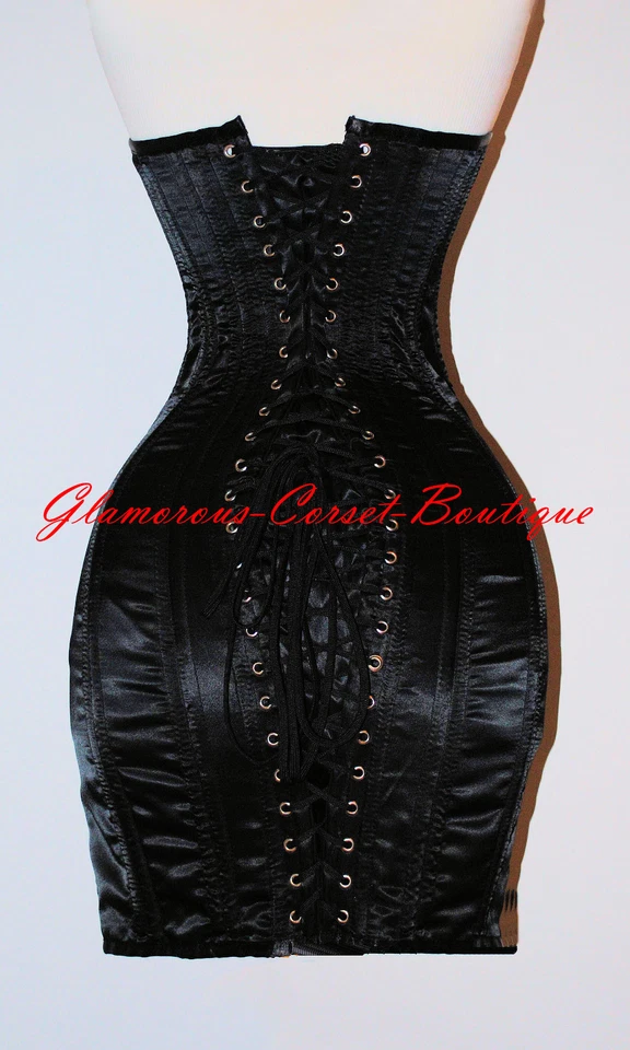 Corset Dress Waist Training Double Steel Boned 26 Steel Bones DOM  XS-3XL - Image 2 of 2