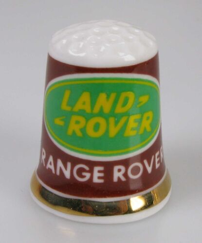 Fingerhut thimble Landrover Range Rover Werbung Reklame Auto Automarke Porzellan - Afbeelding 1 van 3