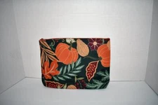 Thirty One Zipper Pouch in Pumpkin Floral NWT
