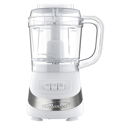 Brentwood Appliances FP-549W 3-Cup, 2-Speed, (White) - Food Processor