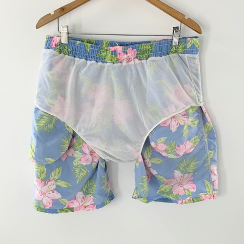 Polo Ralph Lauren Mens Swim Trunks Lined Tropical Hawaiian Floral  Blue Sz XL - Picture 9 of 12