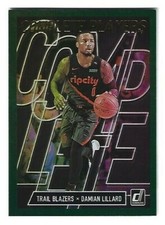 2019-20 Donruss Complete Players Green Flood Damian Lillard