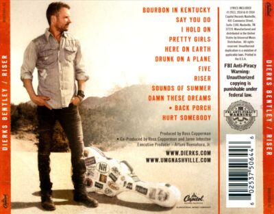 DIERKS BENTLEY - RISER NEW CD