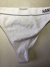 2XL Vintage HANES Ribbed Stretch Very Hi-Leg Bikini Panties