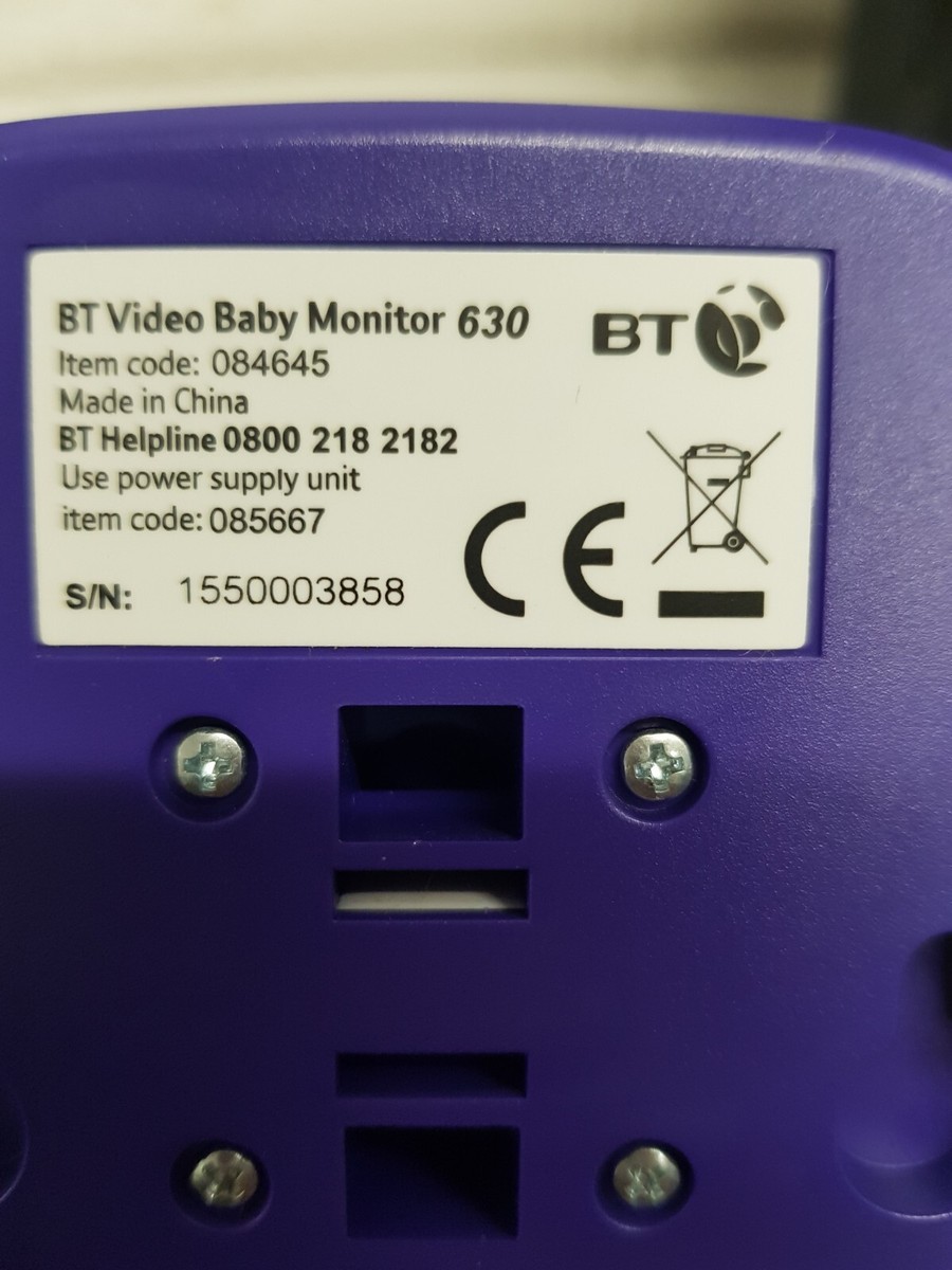 Bt Video Baby Monitor 630 Bt 630 Baby Monitor BT Video Baby