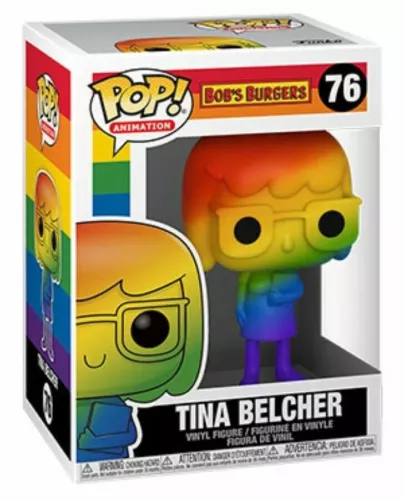 funko pop vinyl animation bobs burgers tina belcher rainbow pride  no.76