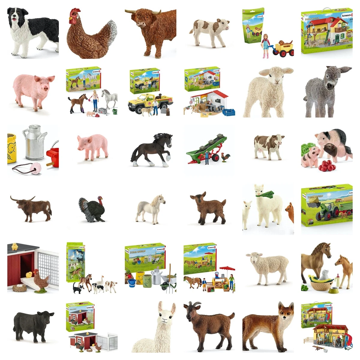 Schleich Farm Animals Schleich Farm World Animals Sets 70 variations