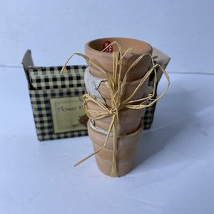 Flower Pot Napkin Holders Cobble Creek Terracotta Cherrydale Farms