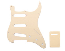 BATTIPENNA STRATOCASTER SSS 11 FORI 3 PLY STRATI CHITARRA ELETTRICA + BACK PLATE