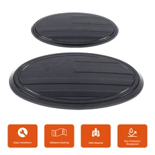 Front Tailgate Badge Front Grille Emblem Oval Trim For SUbaru Forester 2022-2024