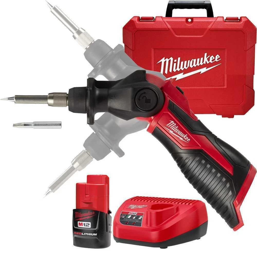 Milwaukee 2488 21 M12 Cordless Soldering Iron Kit 45242509980 eBay