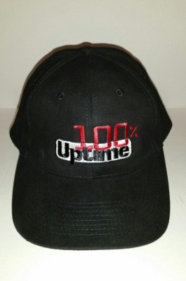 New W/O Tag Nicely Embroidered 100% UPTIME Black Sports Ball Cap Hat 