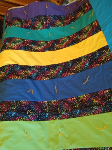 NWOT Quilt With Stars Newly Handmade Machine Sewn Hand Tied Twin/Full - Picture 3 of 7