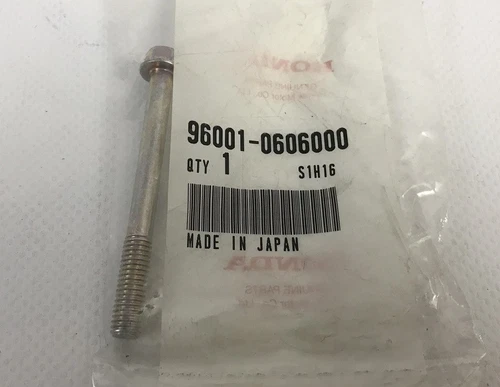 Bolt Flanged 6x60 - Bolt, Flanges (6x60) - Honda Code 96001-0606000