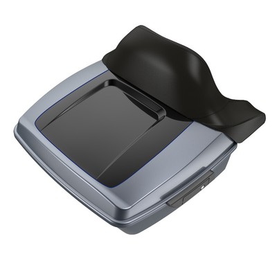 Gauntlet Gray Metallic/Vivid Black 2-Tone King Tour Pak Pack For Harley Touring