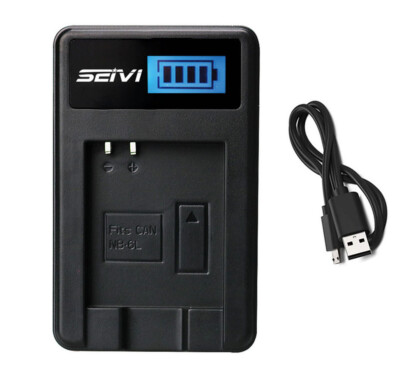 Battery Charger for Canon PowerShot SX500 IS, SX600 HS, SX700 HS Digital  Camera