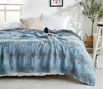 200x230cm Cotton Blanket Bedspread Breathable Gauzed Soft