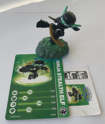Skylanders Ninja Stealth Elf Figure #84749888 Swap Force With Card And Sticker | eBay