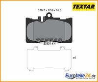 Bremsbelagsatz, Scheibenbremse Textar 2333102 FüR Lexus Ls