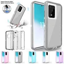 Shockproof Defender Clear Case For Samsung Galaxy S24 S23 Ultra S22 S21+ Note20