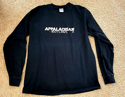 Appalachian Outlaws History Black Long Sleeve Size Large
