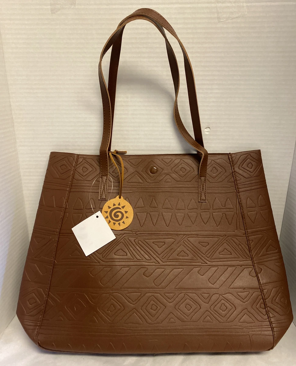 Disney Lion King Brown Faux Leather Tote Bag Purse