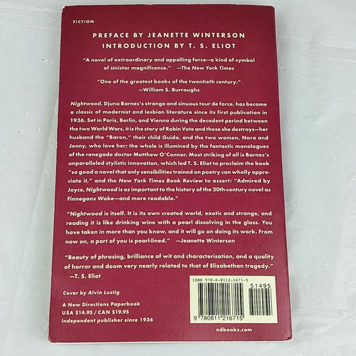 Nightwood by Djuna Barnes ( 2006 Paperback) - Picture 4 of 15