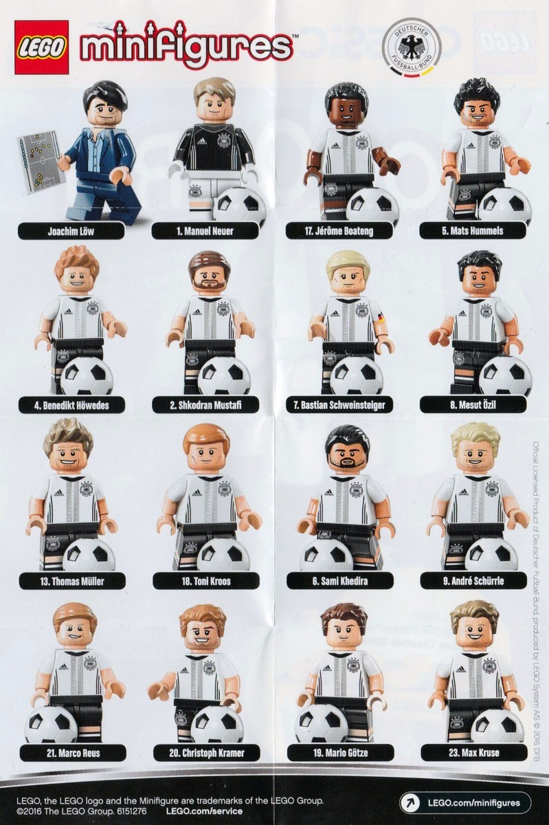 LEGO® MINIFIGURES #71014 DFB THE TEAM All 16 Figures Complete  New/Excellent - Main Image