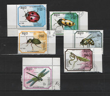 CAMBODGE 6 TIMBRES 6 REFERENCES PAS DE DOUBLE