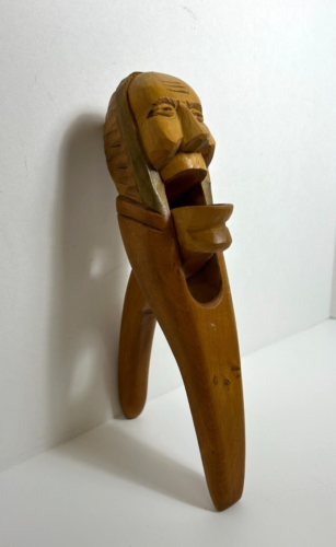 Cracker testa dado in legno intagliato vintage - Foto 2 di 6